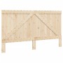 Estructura de cama con cabecero madera maciza de pino 200x200cm de vidaXL, Camas y somieres - Ref: Foro24-3281561, Precio: 30...