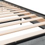 Estructura cama madera ingeniería metal gris Sonoma 90x190 cm de vidaXL, Camas y somieres - Ref: Foro24-845630, Precio: 70,08...