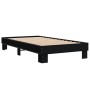 Estructura de cama madera ingeniería y metal negro 100x200 cm de vidaXL, Camas y somieres - Ref: Foro24-845867, Precio: 70,45...