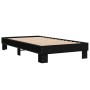 Estructura de cama madera ingeniería y metal negro 100x200 cm de vidaXL, Camas y somieres - Ref: Foro24-845867, Precio: 70,45...