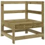 Juego de sofás de jardín 11 pzas madera de pino impregnada de vidaXL, Conjuntos de jardín - Ref: Foro24-3250631, Precio: 727,...