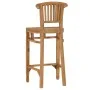 Taburete de cocina de madera maciza de teca de vidaXL, Taburetes de cocina - Ref: Foro24-49428, Precio: 155,84 €, Descuento: %