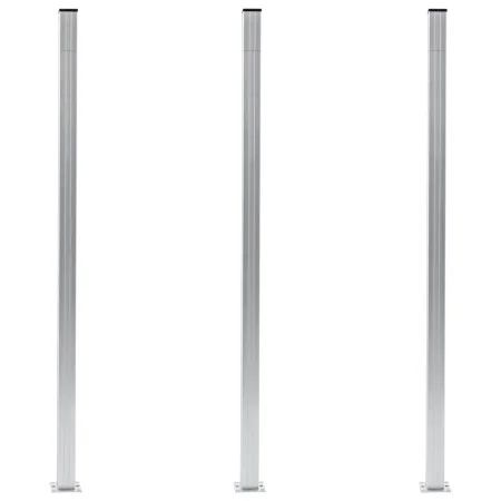 Fence posts 3 units aluminum 185 cm by vidaXL, fence posts - Ref: Foro24-49077, Price: 187,07 €, Discount: %