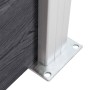 Postes de valla 3 unidades aluminio 185 cm de vidaXL, Postes de cerca - Ref: Foro24-49077, Precio: 202,15 €, Descuento: %