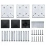 Postes de valla 3 unidades aluminio 185 cm de vidaXL, Postes de cerca - Ref: Foro24-49077, Precio: 187,07 €, Descuento: %
