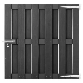 Gray WPC garden gate 100x100 cm by vidaXL, garden gates - Ref: Foro24-49083, Price: 124,80 €, Discount: %