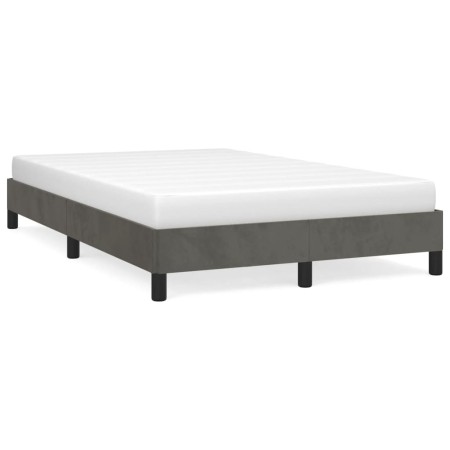 Estructura de cama terciopelo gris oscuro 120x190 cm de vidaXL, Camas y somieres - Ref: Foro24-3269626, Precio: 89,06 €, Desc...