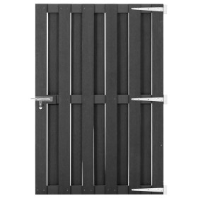 Puerta de jardín de WPC gris 100x150 cm de vidaXL, Puertas de jardín - Ref: Foro24-49085, Precio: 162,06 €, Descuento: %