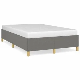 Estructura de cama tela gris oscuro 120x190 cm de vidaXL, Camas y somieres - Ref: Foro24-3269639, Precio: 89,96 €, Descuento: %