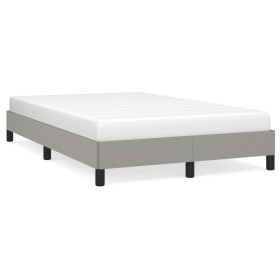 Estructura de cama tela gris claro 120x190 cm de vidaXL, Camas y somieres - Ref: Foro24-3269605, Precio: 96,45 €, Descuento: %