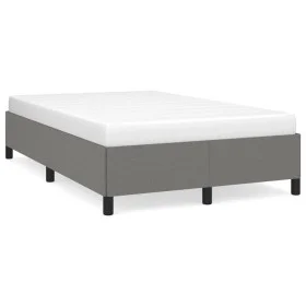 Estructura de cama tela gris oscuro 120x190 cm de vidaXL, Camas y somieres - Ref: Foro24-3269632, Precio: 93,81 €, Descuento: %