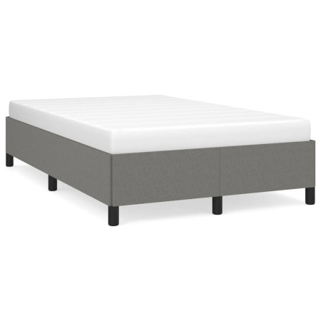 Estructura de cama tela gris oscuro 120x190 cm de vidaXL, Camas y somieres - Ref: Foro24-3269632, Precio: 95,31 €, Descuento: %