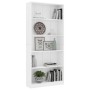 Estantería de 5 niveles madera contrachapada blanca 80x24x175cm de vidaXL, Librerías y estanterías - Ref: Foro24-800918, Prec...