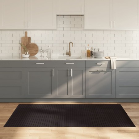 Alfombra rectangular bambú marrón oscuro 100x200 cm de vidaXL, Alfombras - Ref: Foro24-376809, Precio: 32,95 €, Descuento: %