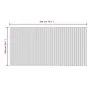 Alfombra rectangular bambú marrón oscuro 100x200 cm de vidaXL, Alfombras - Ref: Foro24-376809, Precio: 33,67 €, Descuento: %