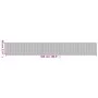 Alfombra rectangular bambú gris 60x500 cm de vidaXL, Alfombras - Ref: Foro24-376856, Precio: 39,10 €, Descuento: %