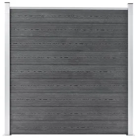 Grauer WPC-Gartenzaun 180x186 cm von vidaXL, Zaunpaneele - Ref: Foro24-49067, Preis: 310,66 €, Rabatt: %