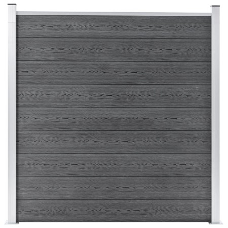 Valla de jardín de WPC gris 180x186 cm de vidaXL, Paneles de vallas - Ref: Foro24-49067, Precio: 302,80 €, Descuento: %