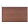 Valla de jardín de WPC marrón 175x105 cm de vidaXL, Paneles de vallas - Ref: Foro24-49074, Precio: 152,05 €, Descuento: %
