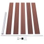 Valla de jardín de WPC marrón 175x105 cm de vidaXL, Paneles de vallas - Ref: Foro24-49074, Precio: 152,05 €, Descuento: %