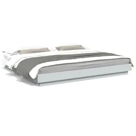 Estructura de cama madera de ingeniería blanca 200x200 cm de vidaXL, Camas y somieres - Ref: Foro24-3281161, Precio: 183,96 €...