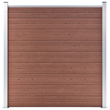 Valla de jardín de WPC marrón 180x186 cm de vidaXL, Paneles de vallas - Ref: Foro24-49066, Precio: 392,91 €, Descuento: %