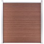 Valla de jardín de WPC marrón 180x186 cm de vidaXL, Paneles de vallas - Ref: Foro24-49066, Precio: 392,91 €, Descuento: %
