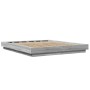 Estructura de cama madera de ingeniería gris Sonoma 160x200 cm de vidaXL, Camas y somieres - Ref: Foro24-3281180, Precio: 168...
