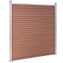 Valla de jardín de WPC marrón 180x186 cm de vidaXL, Paneles de vallas - Ref: Foro24-49066, Precio: 392,91 €, Descuento: %