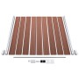 Valla de jardín de WPC marrón 180x186 cm de vidaXL, Paneles de vallas - Ref: Foro24-49066, Precio: 392,91 €, Descuento: %