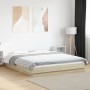 Estructura de cama madera de ingeniería roble Sonoma 160x200 cm de vidaXL, Camas y somieres - Ref: Foro24-3281177, Precio: 16...