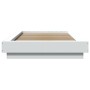 Estructura de cama madera de ingeniería blanca 90x190 cm de vidaXL, Camas y somieres - Ref: Foro24-3281238, Precio: 137,06 €,...