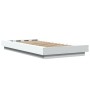 Estructura de cama madera de ingeniería blanca 90x190 cm de vidaXL, Camas y somieres - Ref: Foro24-3281238, Precio: 137,06 €,...