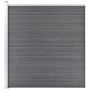 Valla de jardín de WPC gris 175x186 cm de vidaXL, Paneles de vallas - Ref: Foro24-49069, Precio: 395,26 €, Descuento: %