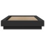 Estructura de cama madera de ingeniería negra 100x200 cm de vidaXL, Camas y somieres - Ref: Foro24-3281204, Precio: 143,55 €,...