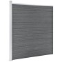 Valla de jardín de WPC gris 175x186 cm de vidaXL, Paneles de vallas - Ref: Foro24-49069, Precio: 395,26 €, Descuento: %
