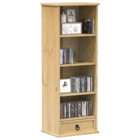 Estantería de CDs Corona madera maciza de pino 40x30x110 cm by vidaXL, Bookcases and shelves - Ref: Foro24-4005683, Price: 86...