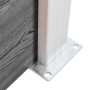 Valla de jardín de WPC gris 175x186 cm de vidaXL, Paneles de vallas - Ref: Foro24-49069, Precio: 395,26 €, Descuento: %