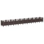 Jardinera con clavijas PP marrón 363,5x43,5x43,5 cm de vidaXL, Maceteros y jardineras - Ref: Foro24-368026, Precio: 96,80 €, ...