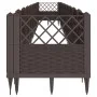 Jardinera con clavijas PP marrón 363,5x43,5x43,5 cm de vidaXL, Maceteros y jardineras - Ref: Foro24-368026, Precio: 95,36 €, ...