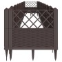 Jardinera con clavijas PP marrón 363,5x43,5x43,5 cm de vidaXL, Maceteros y jardineras - Ref: Foro24-368026, Precio: 96,80 €, ...