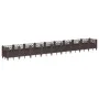 Jardinera con clavijas PP marrón 363,5x43,5x43,5 cm de vidaXL, Maceteros y jardineras - Ref: Foro24-368026, Precio: 95,36 €, ...
