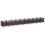 Jardinera con clavijas PP marrón 363,5x43,5x43,5 cm de vidaXL, Maceteros y jardineras - Ref: Foro24-368026, Precio: 96,80 €, ...