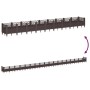 Jardinera con clavijas PP marrón 363,5x43,5x43,5 cm de vidaXL, Maceteros y jardineras - Ref: Foro24-368026, Precio: 96,80 €, ...