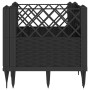 Jardinera con clavijas PP negro 43,5x43,5x43,5 cm de vidaXL, Maceteros y jardineras - Ref: Foro24-368007, Precio: 26,05 €, De...