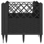 Jardinera con clavijas PP negro 43,5x43,5x43,5 cm de vidaXL, Maceteros y jardineras - Ref: Foro24-368007, Precio: 25,76 €, De...