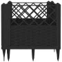 Jardinera con clavijas PP negro 43,5x43,5x43,5 cm de vidaXL, Maceteros y jardineras - Ref: Foro24-368007, Precio: 25,76 €, De...