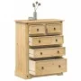 Cómoda cajonera Corona madera maciza de pino 92x48x114 cm de vidaXL, Baúles de almacenamiento - Ref: Foro24-4005674, Precio: ...