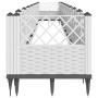 Jardinera con clavijas PP blanco 363,5x43,5x43,5 cm de vidaXL, Maceteros y jardineras - Ref: Foro24-368030, Precio: 100,51 €,...