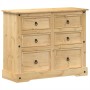 Cómoda cajonera Corona madera maciza de pino 110x43x91 cm de vidaXL, Baúles de almacenamiento - Ref: Foro24-4005676, Precio: ...